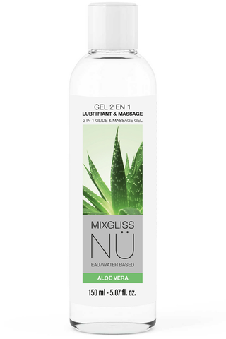 Mixgliss NU Aloe Vera 2-in-1 Lubricant & Massage Gel 150ml