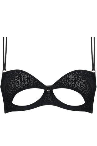 Muse by Coco de Mer Ava Balcony Bra Black