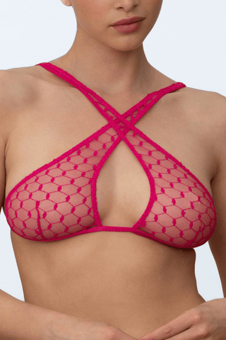 Muse by Coco de Mer Celine Soft Cup Bra Pink