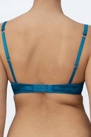 Muse by Coco de Mer Elise Plunge Bra Blue