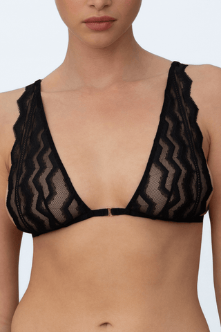 Muse by Coco de Mer Margot Triangle Bra Black