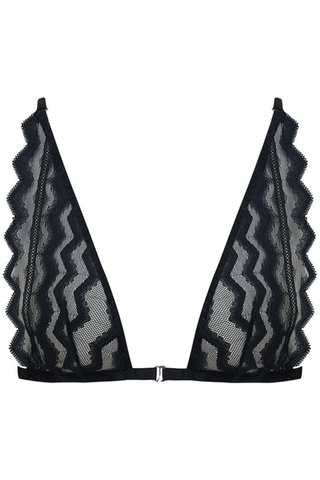 Muse by Coco de Mer Margot Triangle Bra Black