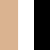 Nude/White/Black