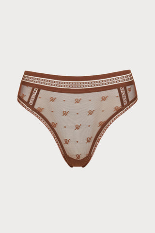 Nudea Monogram Mesh Brazilian Espresso