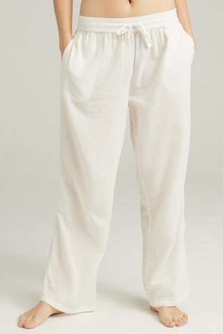 Nudea Organic Cotton PJ Trouser White
