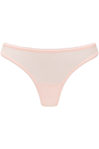 Nudea Sheer Deco Thong Blush Pink