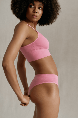 Nudea Tencel™ Seamless High Leg Brief Rose Pink