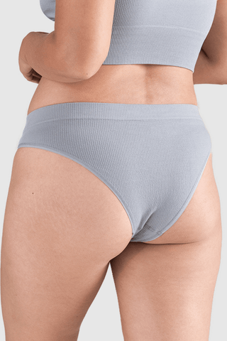 Nudea Tencel™ Seamless High Leg Brief Storm Grey