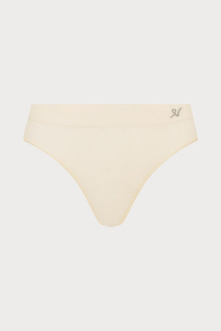 Nudea Tencel™ Seamless High Leg Brief White Sand
