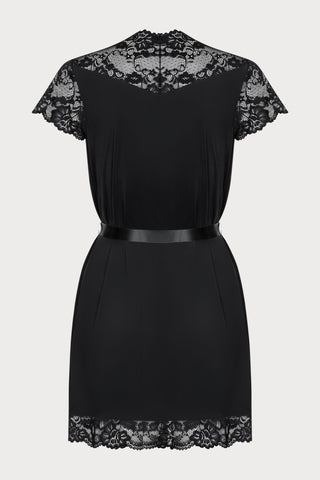 Obsessive 810 Black Short Sleeve Robe