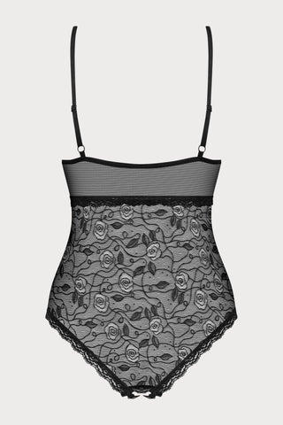 818 Crotchless Lace Teddy