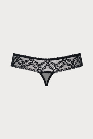 Obsessive 837 Black Crotchless Thong