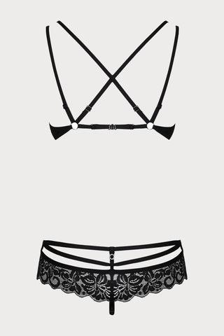 860 Underwired Bra & Thong Black