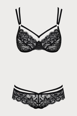 860 Underwired Bra & Thong Black