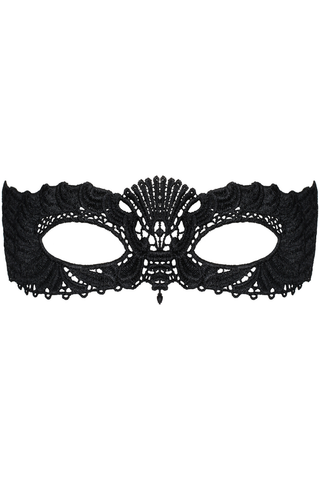 Obsessive A700 Guipure Lace Mask Black