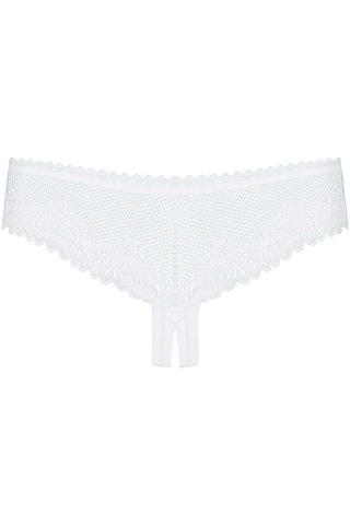 Obsessive Alabastra Crotchless Thong White