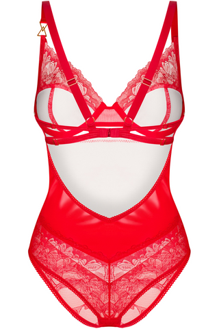Obsessive Aliosa Red Underwired Bodysuit | Wetlook Lingerie