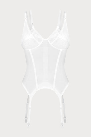 Obsessive Arrowel Sheer White Underwired Corset