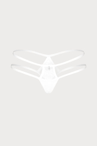 Obsessive Arrowel White Strappy Thong