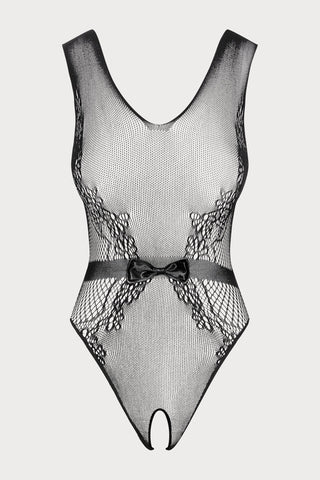 Obsessive B115 Black Crotchless Teddy