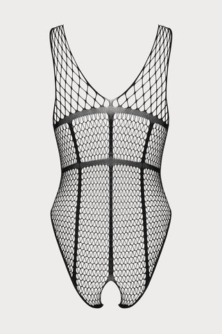 Obsessive B117 Open Crotch Knitted Teddy Black