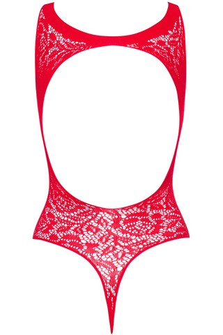 Obsessive B120 Crotchless Teddy Red