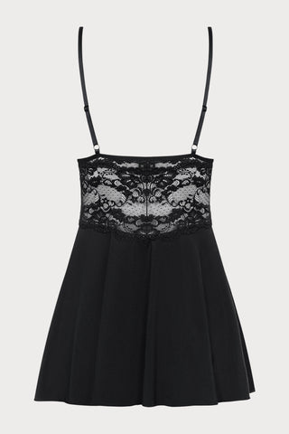 Obsessive Babydoll & Thong Set Black