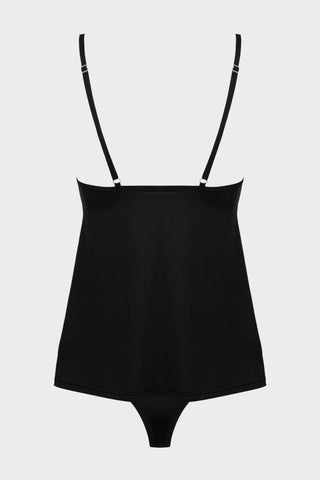 Obsessive Bella Rou Top & Brief Black