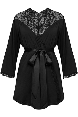 Obsessive Bellastia Peignoir Black