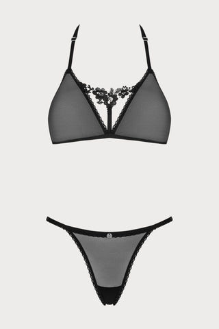 Obsessive Celia Noir Bra & Thong Black