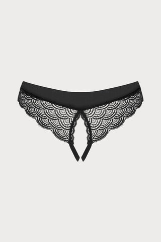 Obsessive Chemeris Crotchless Brief Black
