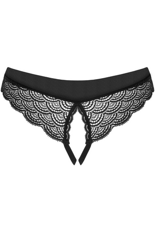 Obsessive Chemeris Crotchless Brief Black