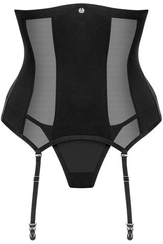 Obsessive Chic Amoria Cupless Corset & Thong Black
