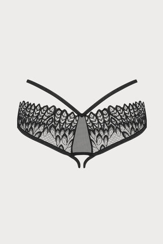 Obsessive Donarella Crotchless Brief Black