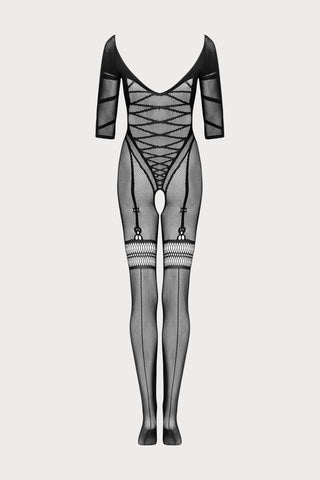 Obsessive G329 Open Crotch Bodystocking Black