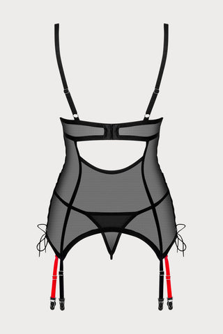 Obsessive Glandez Corset & Thong Black