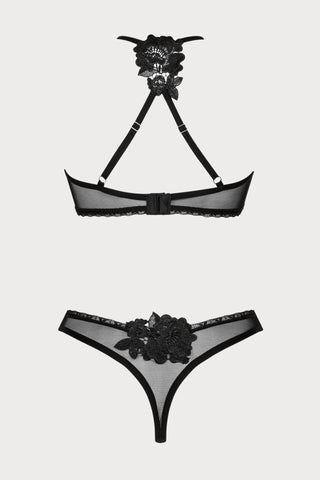 Obsessive Latinesa Bra & Thong Black