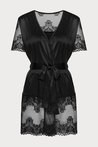 Obsessive Maderris Peignoir Black
