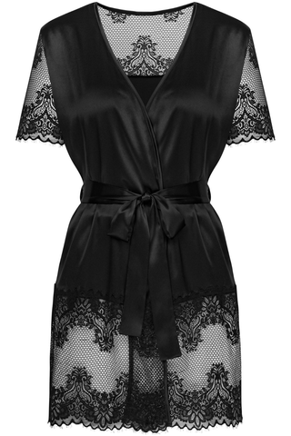 Obsessive Maderris Peignoir Black