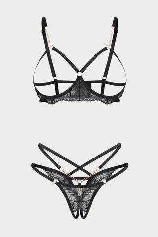 Obsessive Matildea Open Bra & Crotchless Thong