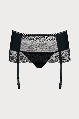 Obsessive Miamor Black Suspender & Mini Thong Set