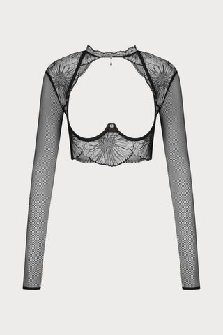 Mibelia Open Long Sleeve Top, Size X-S (UK 6-8)