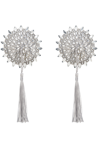 Obsessive Mistiqua Rhinestone Nipple Covers with Tassels