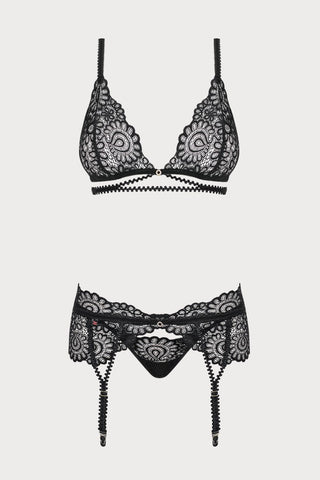 Obsessive Mixty Bra, Thong & Garter Belt