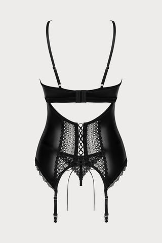 Obsessive Norides Corset & Thong Black