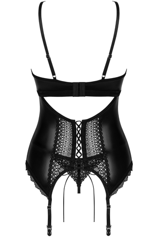 Obsessive Norides Corset & Thong Black