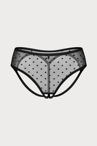 Obsessive Black Nuites Crotchless Brief 