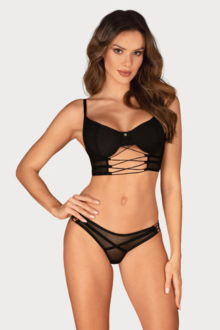 Obsessive Roxelia Bra & Thong Black