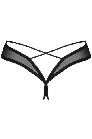 Obsessive Roxelia Crotchless Thong Black