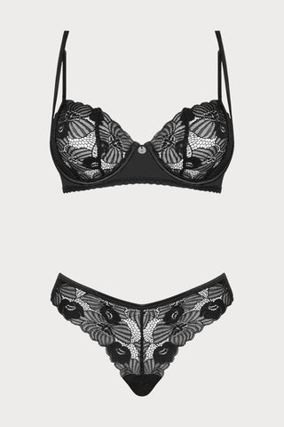 Obsessive Serena Love Underwired Bra & Brief Black